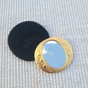 Vintage Christian Dior Mirror Compact Mirror Authentic Pocket Cosmetic Mirror